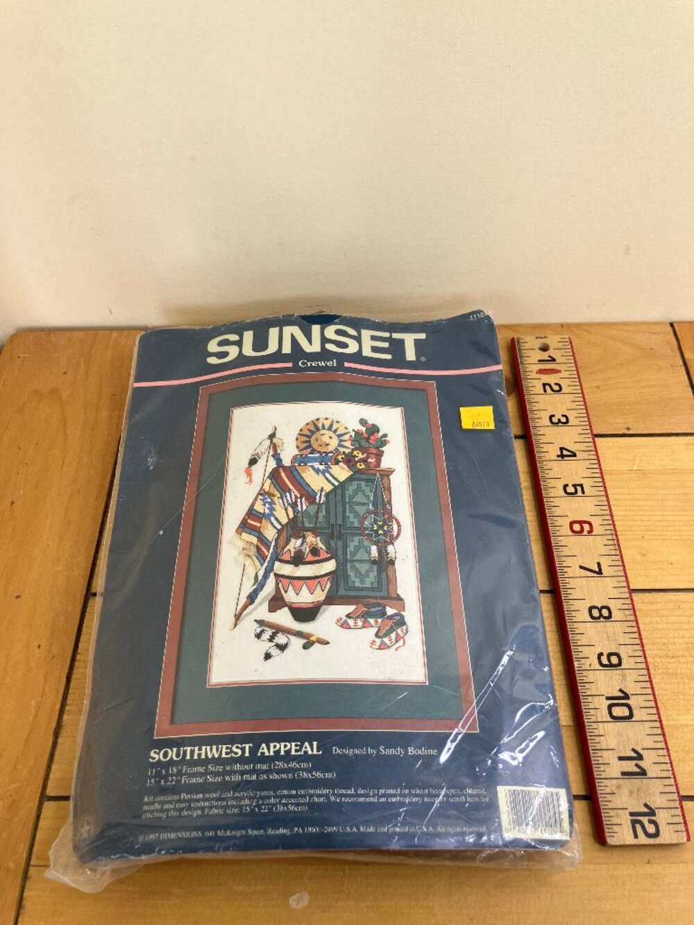 Southwest Appeal Crewel Embroidery Kit Sunset #11104 Vintage 1997
